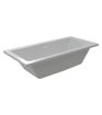 Vardon Square Double End 1700x750x550mm 0TH Bath w/Legs