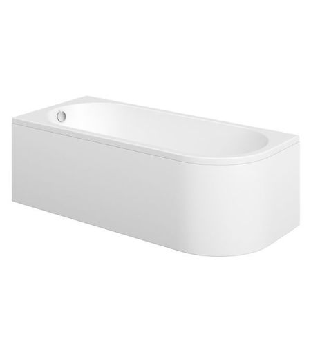 Saxby J Shape 1700x725x600mm 0TH Bath w/Legs (LH)