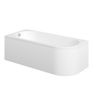 Saxby J Shape 1500x725x600mm 0TH Bath w/Legs (LH)