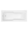 Roche Straight 1700x750x550mm 0TH "C" Shower Bath w/Legs