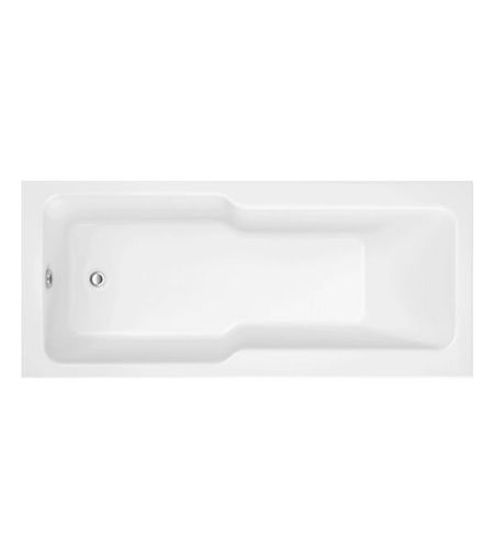 Roche Straight 1700x750x550mm 0TH "C" Shower Bath w/Legs