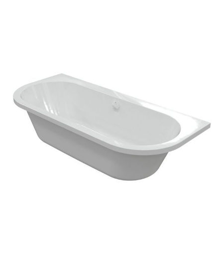 Waterside Back To Wall 1700x750x600mm 0TH Bath w/Legs