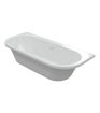 Waterside Back To Wall SUPERCAST 1700x750x600mm 0TH Bath w/Legs