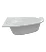Milton 1500x950x600mm 0TH Offset Corner Bath w/Legs (LH)