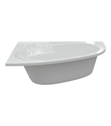 Milton 1500x950x600mm 0TH Offset Corner Bath w/Legs (LH)