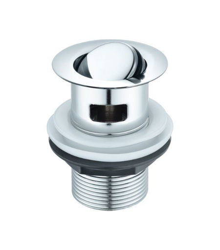 Slotted Flip Plug Basin Waste - Chrome