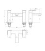 Yelvertoft Bath Filler - Chrome