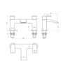 Evesham Bath Filler - Chrome