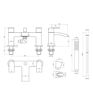 Evesham Bath/Shower Mixer - Chrome