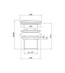 Easy Clean Basin Waste - Chrome
