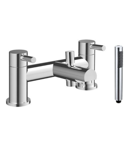 Hillside Bath/Shower Mixer & Bracket - Chrome