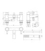 Hillside Bath/Shower Mixer & Bracket - Chrome