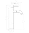 Scarborough Tall Basin Mixer - Chrome