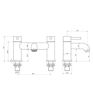 Scarborough Bath Filler - Chrome