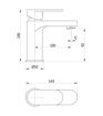 Grant Basin Mixer & Waste - Chrome