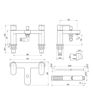 Grant Bath/Shower Mixer & Bracket - Chrome