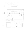 Berrymoor Cloakroom Basin Mixer & Waste - Brushed Brass