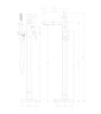 Berrymoor Floor Standing Bath/Shower Mixer - Brushed Brass