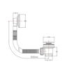 Sprung Bath Waste & Overflow - Brushed Brass