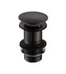Unslotted Mushroom Basin Waste (1 1/4") - Matt Black