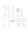 Althorp Cool-Touch Thermostatic Bar Mixer Shower - Chrome