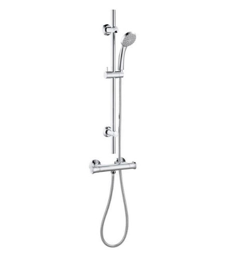 Plumtree Thermostatic Bar Mixer Shower - Chrome