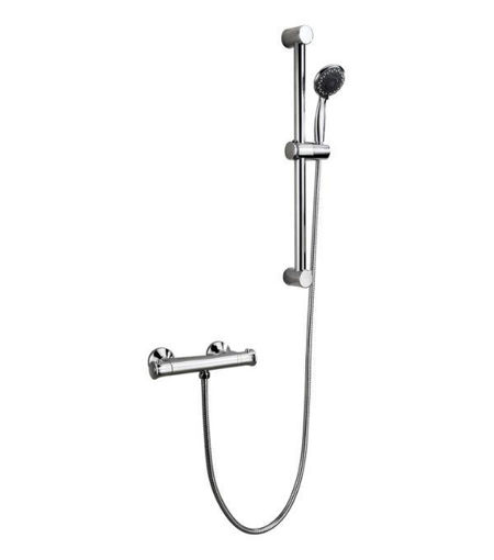 Clare Low Pressure Thermostatic Bar Mixer Shower - Chrome