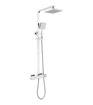 Althorp Cool-Touch Thermostatic Mixer Shower w/Riser & Overhead Kit - Chrome