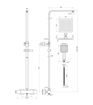 Althorp Cool-Touch Thermostatic Mixer Shower w/Riser & Overhead Kit - Chrome