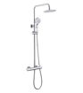 Orchard Cool-Touch Thermostatic Mixer Shower w/Riser & Overhead Kit - Chrome
