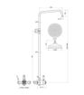 Hardwick Shower Pack Two - Concentric Single Outlet Shower Valve & Overhead Kit - Chrome