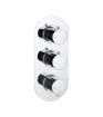 Eastfield Thermostatic Two Outlet Triple Shower Valve - Chrome