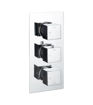 Commercial Thermostatic Three Outlet Triple Shower Valve - Chrome