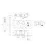 Bluebell Thermostatic Two Outlet Shower Valve w/Handset - Chrome