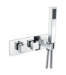 Byron Thermostatic Two Outlet Shower Valve w/Handset - Chrome