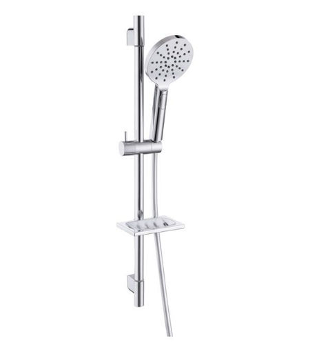 Round Push Button Shower Kit