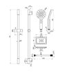 Round Push Button Shower Kit