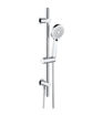 Round Premium Slider Rail Kit w/Elbow & 3 Mode Handset