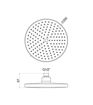 200mm Round Showerhead - Chrome