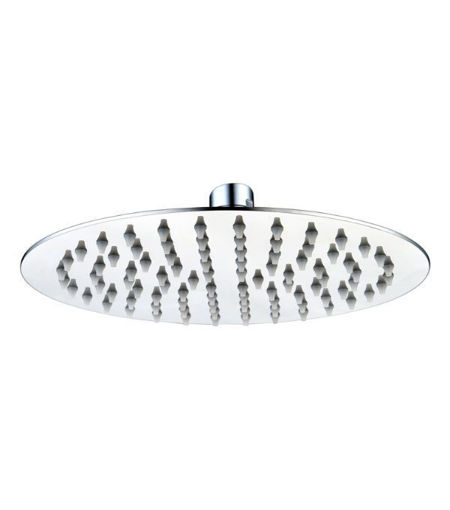 250mm Round Ultraslim Showerhead - St/Steel