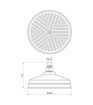 200mm Round Traditional Showerhead - Chrome