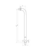 300mm Round Shower Arm - Chrome