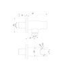 Handset Wall Bracket w/Wall Outlet - Round