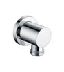 Round Wall Outlet Elbow - Chrome