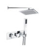 Byron Shower Pack One - Two Outlet Twin Shower Valve w/Handset & ABS Overhead - Chrome