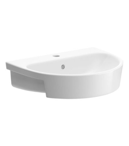 Lilac 555x435mm 1TH Semi Recessed Basin