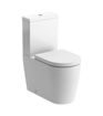 Strode Rimless Close Coupled Fully Shrouded Comfort Height WC & Soft Close Seat