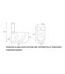 Strode Rimless Close Coupled Fully Shrouded Comfort Height WC & Soft Close Seat