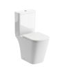 Nightingale Rimless Close Coupled Open Back Comfort Height WC & Soft Close Seat