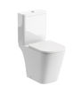 Nightingale Rimless Close Coupled Open Back Short Projection WC & Soft Close Seat